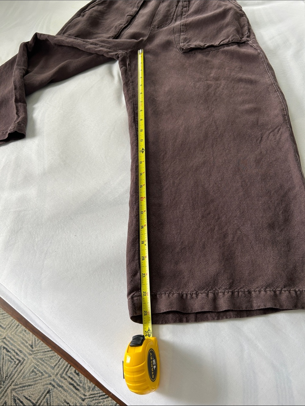 Wide Leg Utility Pants in Cocoa Brown - Picture 7 of 10